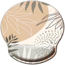 LAMIRO Mouse Pad with Wrist Support, Ergonomic Mouse Pad with Memory Foam Wrist Rest Cushion, Non-Slip Rubber Base Gaming Mice Pad for Home Office Computer Laptop, Butterfly