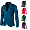 thumbnail image 3 of Trendy V-Collar Velvet 2-Button Jacket Suit Wedding Dress Men, 3 of 6