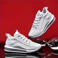 thumbnail image 3 of PLERISE Men’s Lightweight Air Cushion Sneakers, Breathable Lace-Up Running and Walking Shoes, Anti-Slip, Shock-Absorbing for Fitness, Casual, and Work, 3 of 9