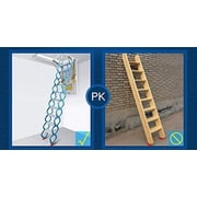 TECHTONGDA Folding Ladder Loft Stairs/Wall Mounted Folding Ladder Loft Stairs Attic for Folding Ladder Blue 47.2427.56in Loft Wall Ladder Stairs