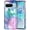 Blue Pink, variant on Casefiv Google Pixel 8 Pro Shockproof Butterfly Hard Plastic Bumper Protective Case