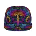 thumbnail image 2 of Balery Baseball Cap Flat Bill Hats for Men Adjustable Size for Running Workouts and Outdoor Activities All Seasons Dad Hat(Indian Mandalas Dragonfly ), 2 of 9