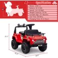 thumbnail image 2 of Jojoka 6V Kids Ride On Car for Toddlers - Battery Powered Electric Ride on Toys for Kids with Music, LED Light, FM, Horn, Rear Storage, Riding 4 Wheels Toy for Boys & Girls Aged 3-6 Years, Red, 2 of 7
