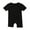 Black, variant on TMOYZQ Newborn Short Sleeve Romper Solid Jumpsuit Cotton Infant Clothes Baby Girl Boy One-Piece Outfit 0-18 Months