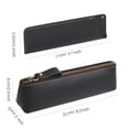 thumbnail image 2 of WONDERPOOL Leather 1pc Pencil Case & 1pc Fountain Pen Holder - Portable Compact Drawing Marker Pen Stationery Pouches for Office Travel Home Organizer (Black), 2 of 4