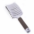 thumbnail image 4 of Peine para masaje del cuero cabelludo cepillo antiestático para el cabello rizado recto (blanco Sywqhk Cuidado Belleza, 4 of 9