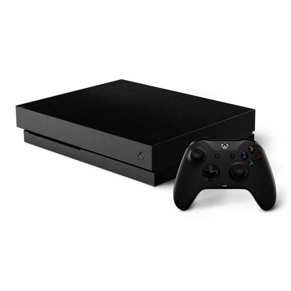 Skinit Black Brushed Steel Texture Xbox One X Bundle Skin