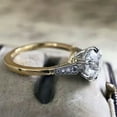 thumbnail image 3 of K-KED Charm Wedding Band 14k Gold Plated Rings Cubic Zirconia Delicate Jewelry Size 6-10-8, 3 of 6