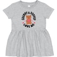 thumbnail image 3 of Inktastic Grammy and Poppop Love Me Bear Girls Baby Dress, 3 of 5