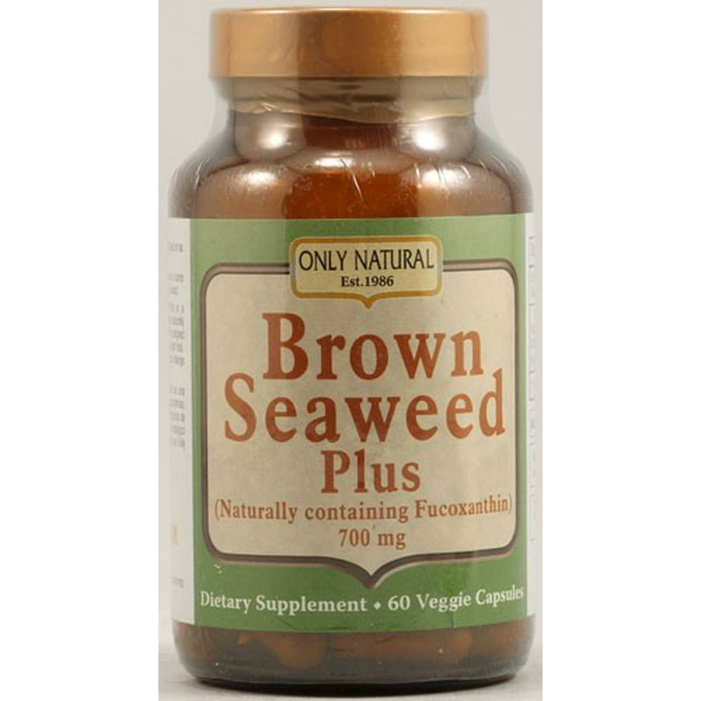 Only Natural Brown Seaweed Plus 700 mg. 60 Vegetarian Capsules