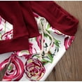 thumbnail image 4 of Qiylii Girls Boys 2 Pcs Floral Outfit, Long Sleeve Hooded Tops + Floral Pants, 4 of 7