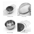 thumbnail image 1 of Tea Strainers With Drip Bowl Stainless Steel Tea Infuser Set Tea Strainers With Drip Bowl Stainless Steel Tea Infuser Set Tea Filter With Double Wing Handles, 1 of 6