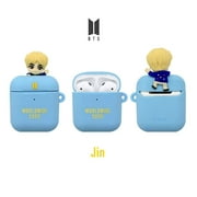 BTS Jin Character Figure - Soft Jell Protective Rubber Cover Case for Apple Airpods 1 & 2