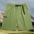 thumbnail image 6 of Lmnyox Mens Cargo Shorts Classic Casual Loose Elastic Waist Sport Shorts Plain Basic Knee Length Summer Shorts, 6 of 9