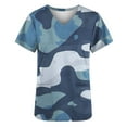thumbnail image 5 of SwiftWear Tactical Scrubs Top for Women Camo Work Scrub Nursing Uniform Short Sleeve V Nek Holiday Shirts XL, 5 of 5