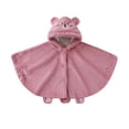 thumbnail image 3 of Teyfeniy Toddler Baby Girl Boys Hooded Cloak Cute Bear Poncho Cape Kids Fuzzy Fleece Coats for Infant Jacket, 3 of 6