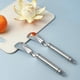 thumbnail image 3 of 2026 Orange Peeler Cutter, 2 Pieces Stainless Steel Citrus Peelers, Tool With Curved Handle Vegetable Fruit Tools Kitchen Gadget_Sep, 3 of 4