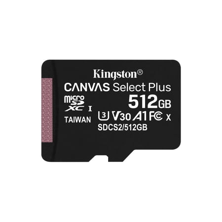 UPC: 0740617299250 | Kingston 512GB microSDXC Canvas Select Plus 100MB/s Read A1 Class 10 UHS-I Memory Card without Adapter SDCS2/512GBSP