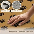 thumbnail image 6 of ODIKA 8'x10' Washable Area Rug Durable, Non-Slip Bear Paw Print Woodland With Vintage Wood Grain Forest Border for Living Room, Under Sectional, Family, 6 of 7