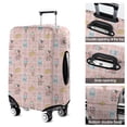 thumbnail image 5 of Pink Cow Dairy Pattern Luggage Cover Fashion Suitcase Cover Baggage Covers Fit 25-28 Inch Luggage (Go Travel), 5 of 5
