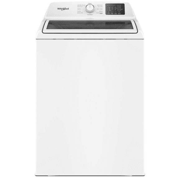 Whirlpool WTW4300SW 4.3 Cu. Ft. Top Load Impeller Washer, Quick Wash Cycle, Soft Close Glass Lid, White