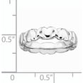 thumbnail image 2 of Sterling Silver Rhodium Hearts Ring, 2 of 7
