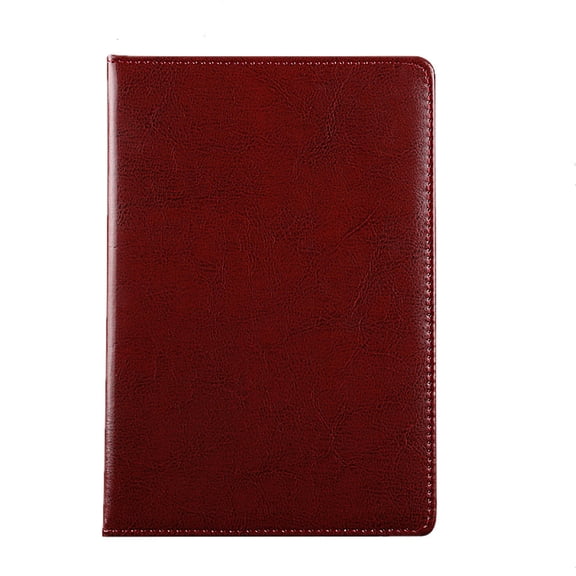 HONMEET Brown A5 Retro Notepad PU Material Office Notebook Lightweight and Fashionable 1Pc