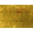 thumbnail image 1 of Ahgly Company Machine Washable Indoor Rectangle Oriental Yellow Industrial Area Rugs, 5' x 7', 1 of 4