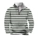 thumbnail image 2 of Sudadera sin capucha para hombre, informal, a la moda, con cuello alto, estampado, cremallera, jersey de manga larga, blusa de poliéster para hombre, 2 of 5