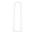 thumbnail image 3 of 2188434A for Whirlpool Refrigerator Freezer Door Gasket White PS328677 AP3092339, 3 of 4