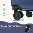 thumbnail image 3 of 24 Inch Luggage Suitcase, Hardside Expandable Rolling Suitcase with TSA Lock, , Checked-Medium Lightweight Luggage with Spinner Wheels, Blue, 3 of 9