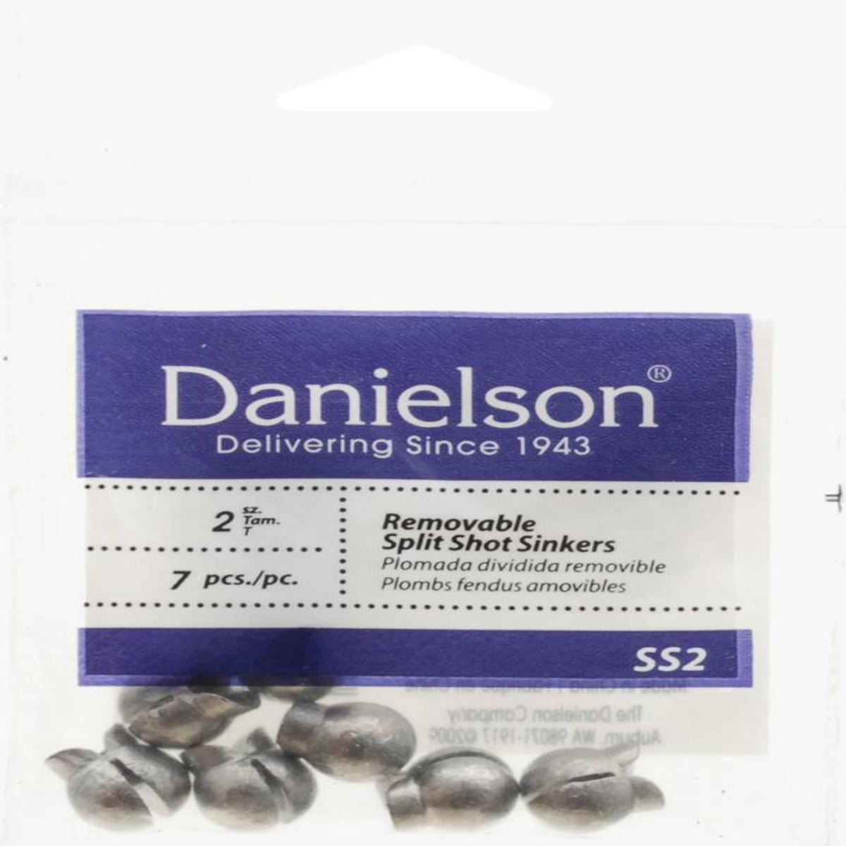 Danielson Sinker Removable Split Shot Size 2 SS2