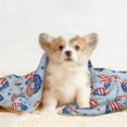 thumbnail image 4 of Sigee Donut with the USA Fag for Pet Blanket for Dog Cat Puppy Blanket Cat Blankets for Small and Medium Pets-Large, 4 of 8