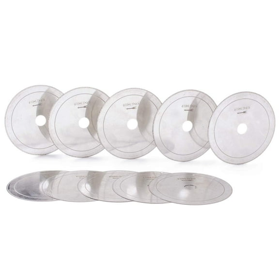 JINGLING 4.5"110mm Diamond Lapidary Saws Thin Rim 0.28 Arbor 5/8" Pack of 10Pcs