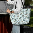 thumbnail image 7 of Honeii Winter Wonderland Light Blue for Tote Bag with Adjustable Strap,Beach Bag, Waterproof Sandproof Beach Tote Bag, Large Capacity Foldable Beach Bags, 7 of 7