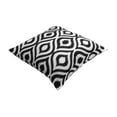 thumbnail image 3 of TreeWool (Pack of 2) Ogee Ikat Accent Decorative Cotton Throw Pillow Covers (16 x 16 Inches, Black), 3 of 6