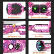 SIMATE Hoverboard for Kids Ages 6+,8.5mph & 8.5 Miles,300W, Self Balancing Scooter ,Bluetooth Speakers and LED Light