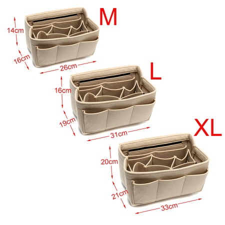 Mrosaa Felt Handbag Insert - 2 in 1 Sturdy Purse Insert Organizer Bag in Bag | Walmart Canada