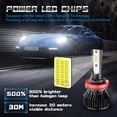 thumbnail image 6 of AQJ For Nissan Titan 2017-2023 LED Headlight Bulbs Kit, H11 Low Beam Kit, 10,000LM 500% Ultra-Bright Bulb, Plug & Play 6,000K White, CANbus Ready, Pack of 2, 6 of 11