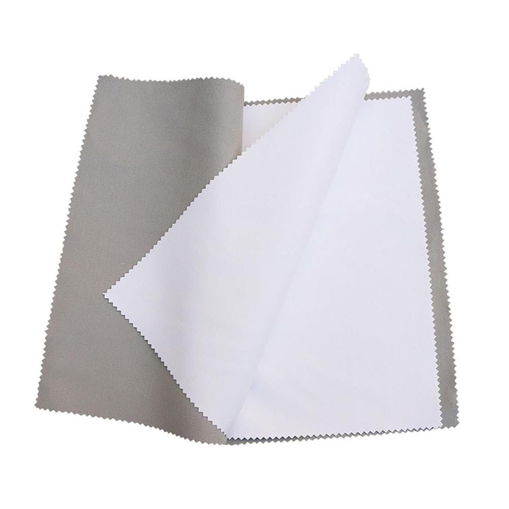 50pcs Jewelry Polishing Cloths Jewelry Cleaning Cloths Microfiber Jewelry Cleaner Cloth, Women's, Size: 17.8x14.3cm, Grey Type