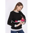 thumbnail image 6 of LVMA4540 - Luvmabelly Maternity Nursing Hoodie with Baby Carrier Wrap, 6 of 9