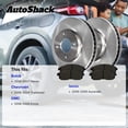 thumbnail image 3 of AutoShack Front Brake Rotors & Premium Pads for Chevrolet, GMC & Buick, Trailblazer 2006-2009 Envoy 2006-2009 Rainier 2006-2007, AWD RWD 4WD L6 4.2L - 11.88" (301.8 mm), 6-Lug, 3 of 5