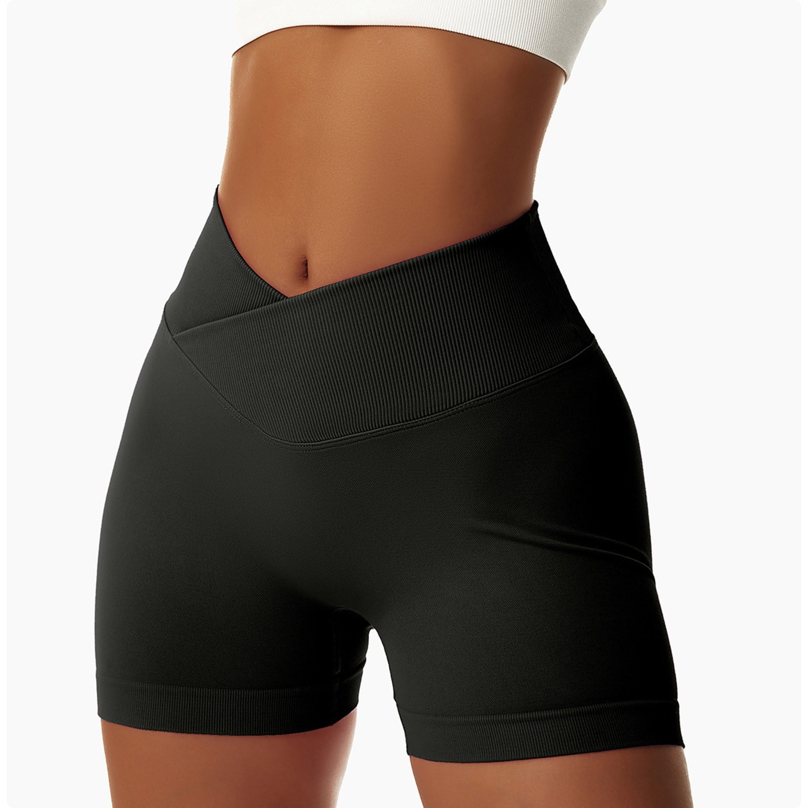 PAROLI 5” Biker Shorts for Women Tummy Control Workout Compression