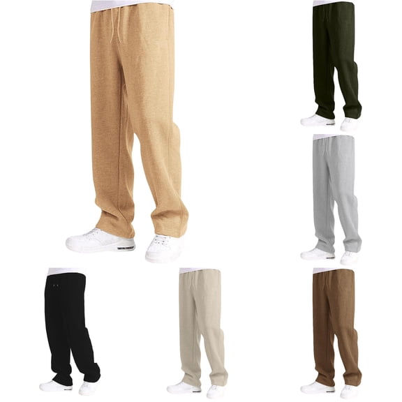 JAJAHO Boys Girls Sweatpants Sizes 5-16 Kids Straight Leg Drawstring Waist Athletic Joggers Sweat Pants With Pockets