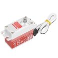 thumbnail image 4 of Servo de dirección de engranaje de Metal 15 kg para coche RC rojo oso de fresa, 4 of 9