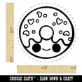 thumbnail image 2 of Deliciously Kawaii Chibi Donut Self-Inking Rubber Stamp Ink Stamper - Black Ink - Medium 1 Inch, 2 of 7