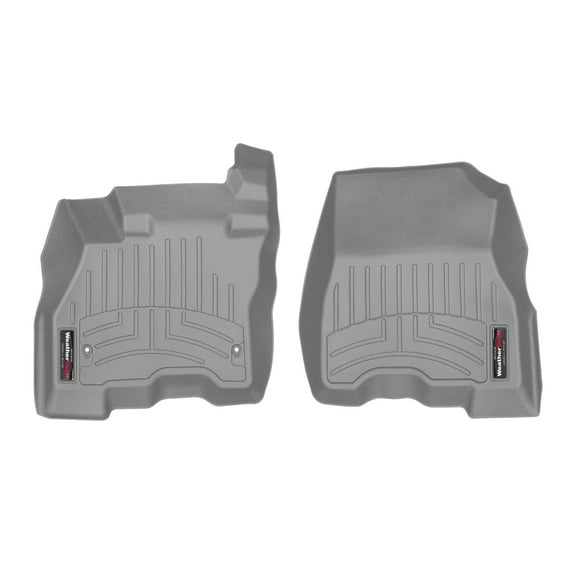 WeatherTech Custom Fit FloorLiners compatible with 2018-2025 Nissan Leaf - 1st Row (Driver & Passenger), Grey