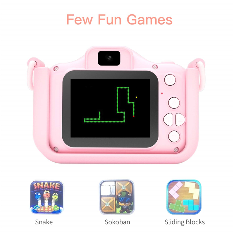 B Blesiya Kids Digital Camera Toys 2.8 Inches Dual Lens Rechargeable for 3-12 Years Old Boys and Girls Blue