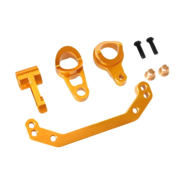 Conjunto de dirección de aleación de aluminio Fácil de instalar Metal Resistente Control remoto Coche Oro
