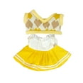thumbnail image 2 of Rushawy 2 Pieces 20cm Doll Clothes Set Dress up Doll Clothing for Dolls Age 5-7 8-10 Yellow, 2 of 9